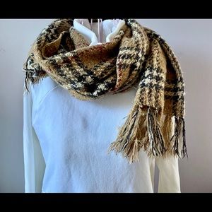 Classic Burberry Plaid Cashmere Scarf